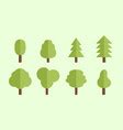 Cartoon Bush And Tree Set Trees Bushes Royalty Free Vector