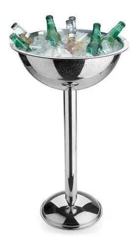 Balde Champanheira Aço Inox Pedestal 80 Cm 12 2 Litros Forma MercadoLivre