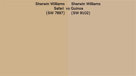 Sherwin Williams Safari Vs Quinoa Side By Side Comparison