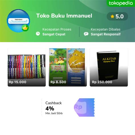 Toko Toko Buku Immanuel Online Produk Lengkap And Harga Terbaik Tokopedia