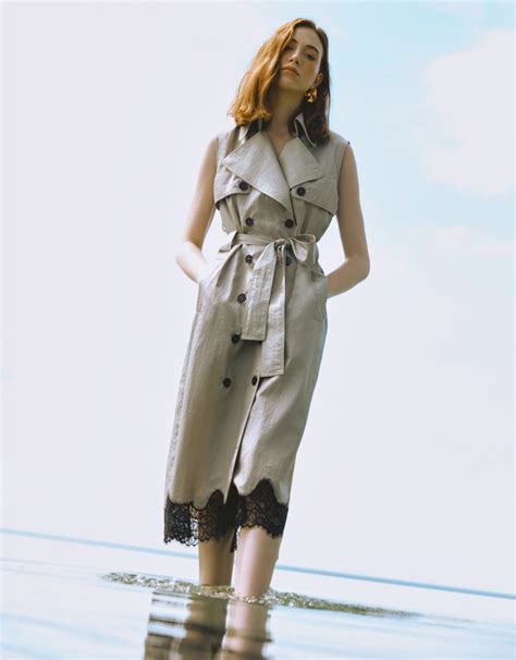 ASAVA sleeveless Trench dress - ASAVAGROUP