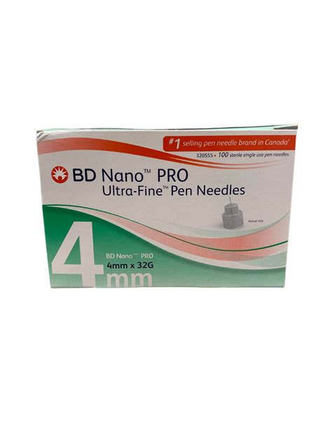 Bd Nano Pro Ultra Fine Pen Needle 4mmx32g 100 Count Pharmacy For Life