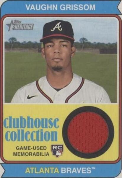 2023 Topps Heritage Clubhouse Collection Relics CCR VGR Vaughn