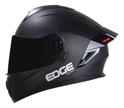 Casco Moto Abatible Edge Boston Color Negro Certificado Dot MercadoLibre