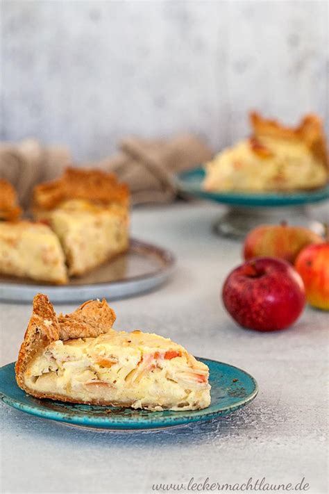 Apfel Quark Kuchen Frisch Aus Dem Ofen Lecker Macht Laune Apfel