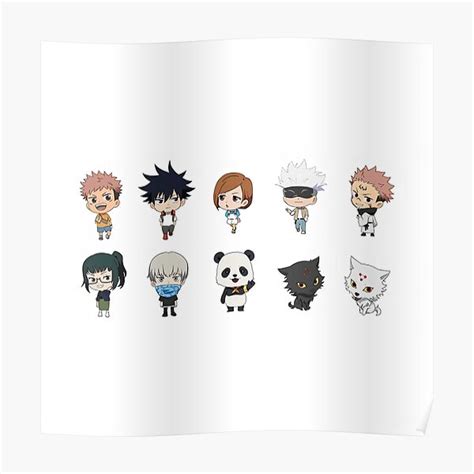 Póster «jujutsu Kaisen De Vhitostore Redbubble