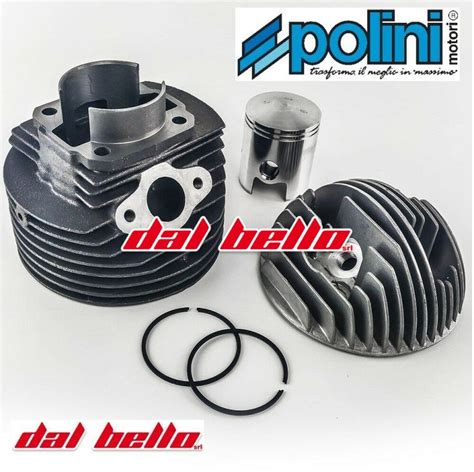 KIT POLINI 130 GRUPPO TERMICO CILINDRO PISTONE Ø57 PER APE 50 VESPA