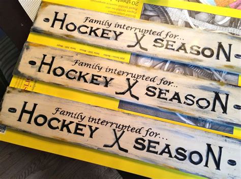 17 Best images about Signs Hockey on Pinterest | Wooden signs, Eat ...