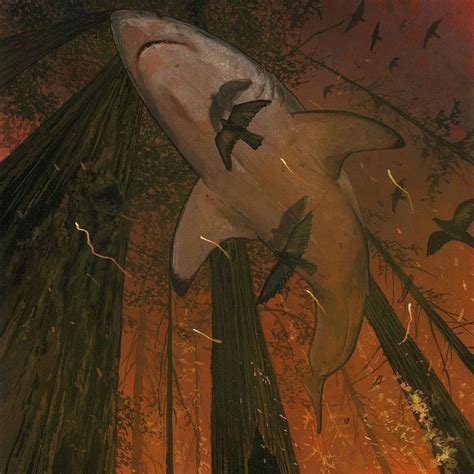 Interview Artist Creates Surreal Paintings Of Sharks Roaming Above