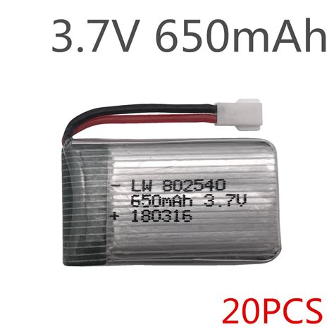 Aliexpress Buy 20pcs Lot 3 7V 650mAh Lipo Battery For Syma X5 X5C