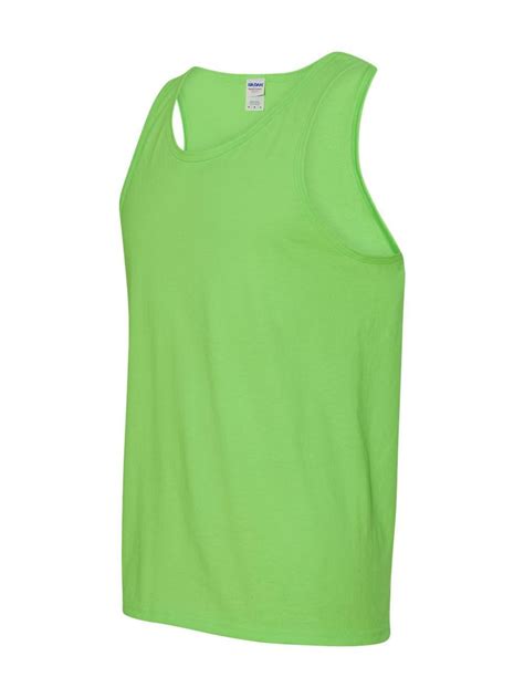 Gildan Heavy Cotton Tank Top 5200 Neon Green Size 3xl