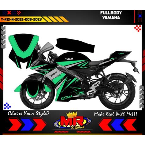 Decal Sticker Motorcycle Yamaha R New Fullbody Wrapping Sporty