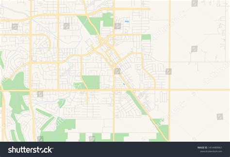 Empty Vector Map Brentwood California Usa Stock Vector (Royalty Free ...