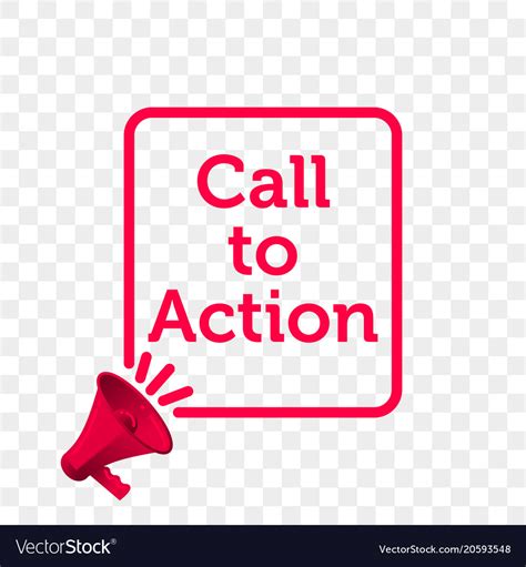 Call to action message quote megaphone icon Vector Image