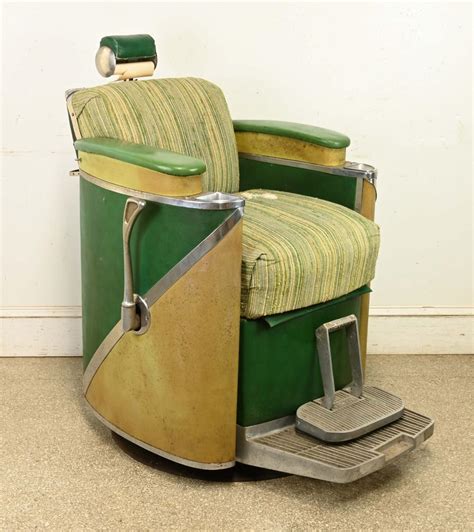 At Auction Koken Vintage Koken President Barber Chair