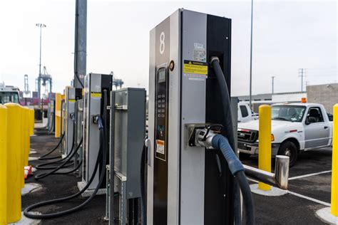 Electric Vehicle Charging Stations Install Port Of Long Beach — Cal