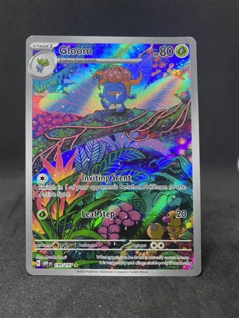 POKÉMON TCG GLOOM Sv03 Obsidian Flames 198 197 Holo Illustration Rare