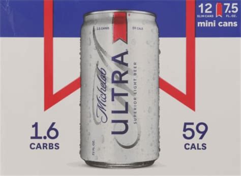 Michelob Ultra Beer, 12 cans / 7.5 fl oz - Kroger