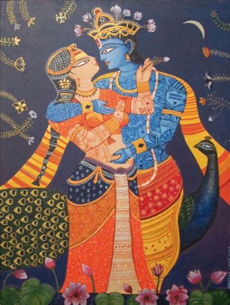 Dance Of Divine Love Indian Art 30 X 40 International Indian Folk Art Galleryindian Art