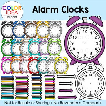 Alarm Clocks by Color Idea | TPT