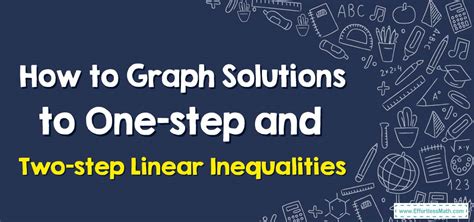 How to Graph Solutions to One-step and Two-step Linear Inequalities - Effortless Math: We Help ...