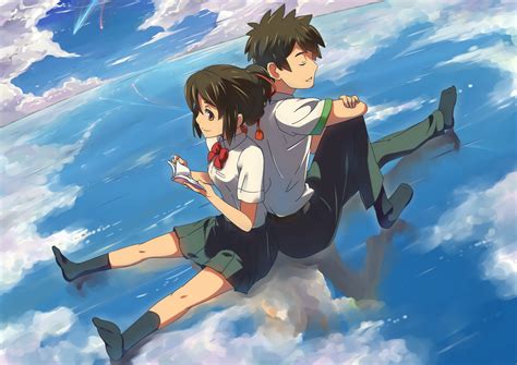 Anime Your Name. Mitsuha Miyamizu Taki Tachibana Kimi No Na Wa ...