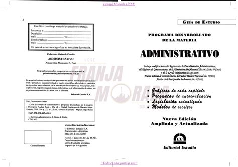 Guia Administrativo Derecho Administrativo Studocu