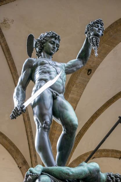 Premium Photo Statue Of Perseus Holding The Head Of Medusa In Florence