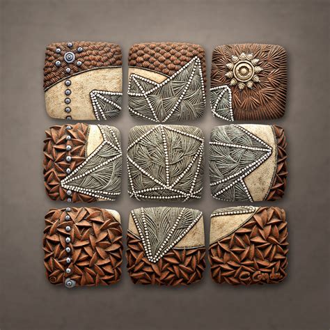 Polyhedron Play By Christopher Gryder Ceramic Wall Sculpture Clay