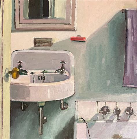 bath | Oil pastel art, Art day, Painting bathroom