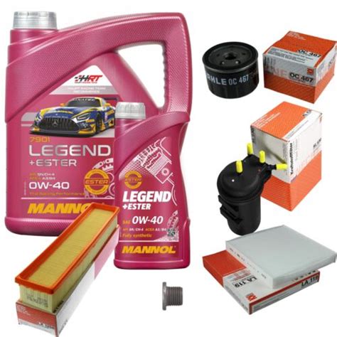 Mahle Inspection Set L Mannol Legend Premi Re W Pour Nissan