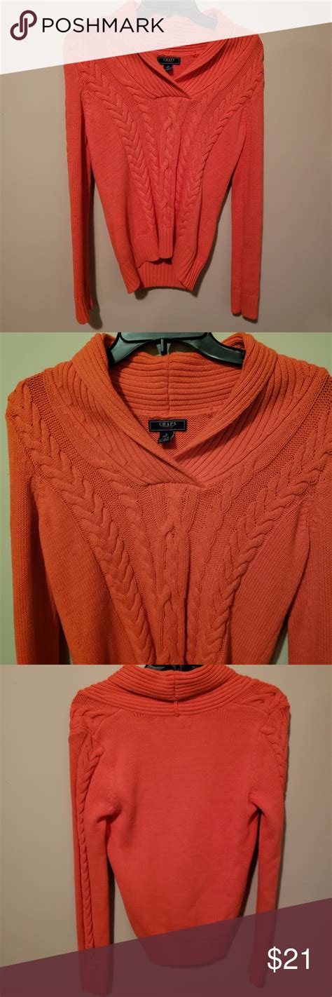 Chaps Cable Knit Sweater S