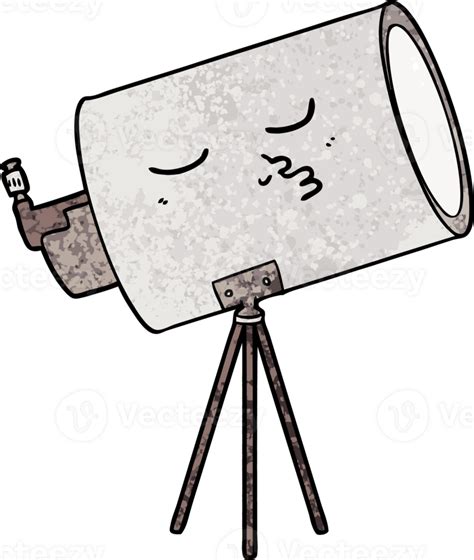 Telescopio De Dibujos Animados Con Cara 45167335 PNG