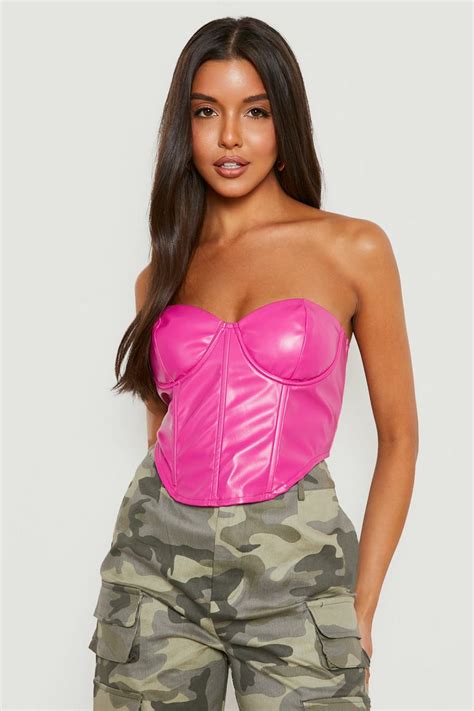 Corset Tops Corset Style And Bustier Tops Boohoo Uk