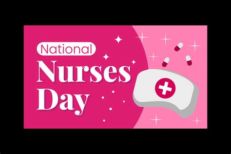 nurses national day banner template 25744276 Vector Art at Vecteezy