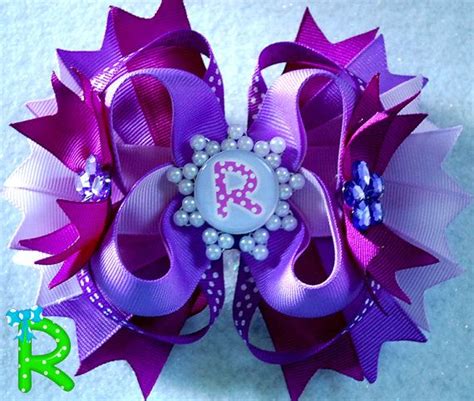 Boutique Hair Bow Ott Bow Layered Hair Bow By Roshelysbowtique