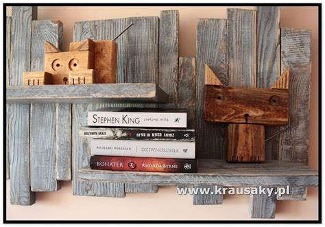 Dekoracyjna półka z starych desek Shabby vintage Vintage diy Diy