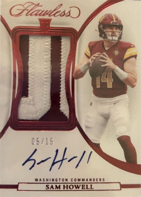 Sam Howell 2022 Flawless Rookie Patch Auto Ruby RPA SH Price Guide