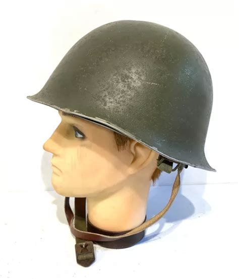 ANCIEN CASQUE MILITAIRE Armée Française complet Parachutiste EUR 15