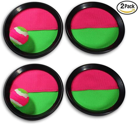 Paddle Catch Toss And Catch Ball Game Set Throw Catch Bat Ball Game 2