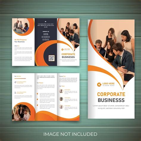 Premium Vector Creative Corporate Business Trifold Brochure Template