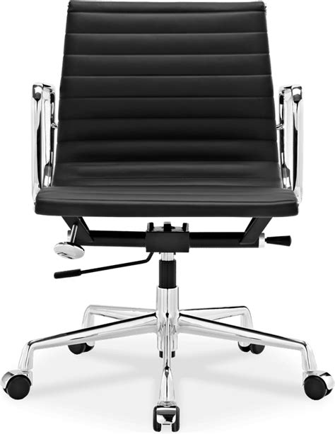 Eames Style Office Chair EA117 PU Leather Black Style Leather | Mobelaris