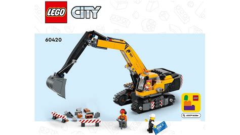 Lego Instructions Yellow Construction Excavator 60420 Lego City