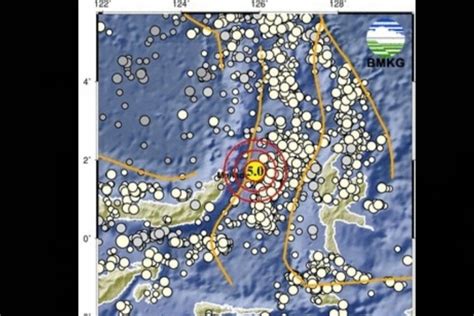 Gempa Magnitudo 5 0 Guncang Wilayah Bitung Sulawesi Utara ANTARA News