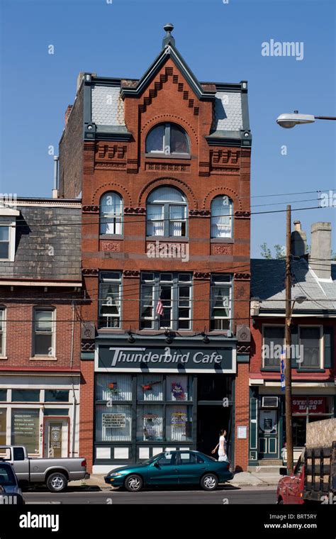 Victorian Facade Of Thunderbird Cafe In Lawrenceville Neighborhood Of