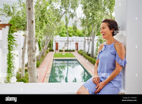 Mature Sitting On Her Balcony Hi Res Stock Photography And Images Alamy