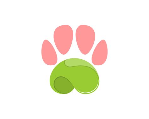 Pet paws on the green field logo 6961137 Vector Art at Vecteezy