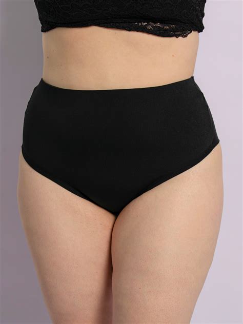 Kit 3 Calcinhas Plus Size Cós Alto Fio Duplo Lingerie Feminina Loja Sigh