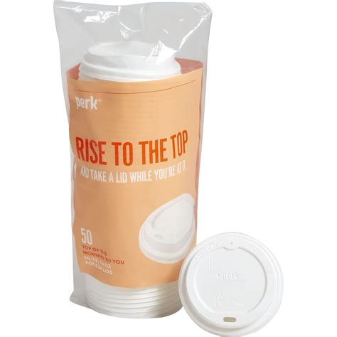 Perk Plastic Hot Cup Lids Fits 10 Oz 12 Oz 16 Oz Cups 50 Pack PRK24404337 Walmart