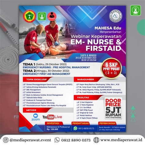 Webinar Nasional Keperawatan EM NURSE FIRSTAID Mediaperawat Id